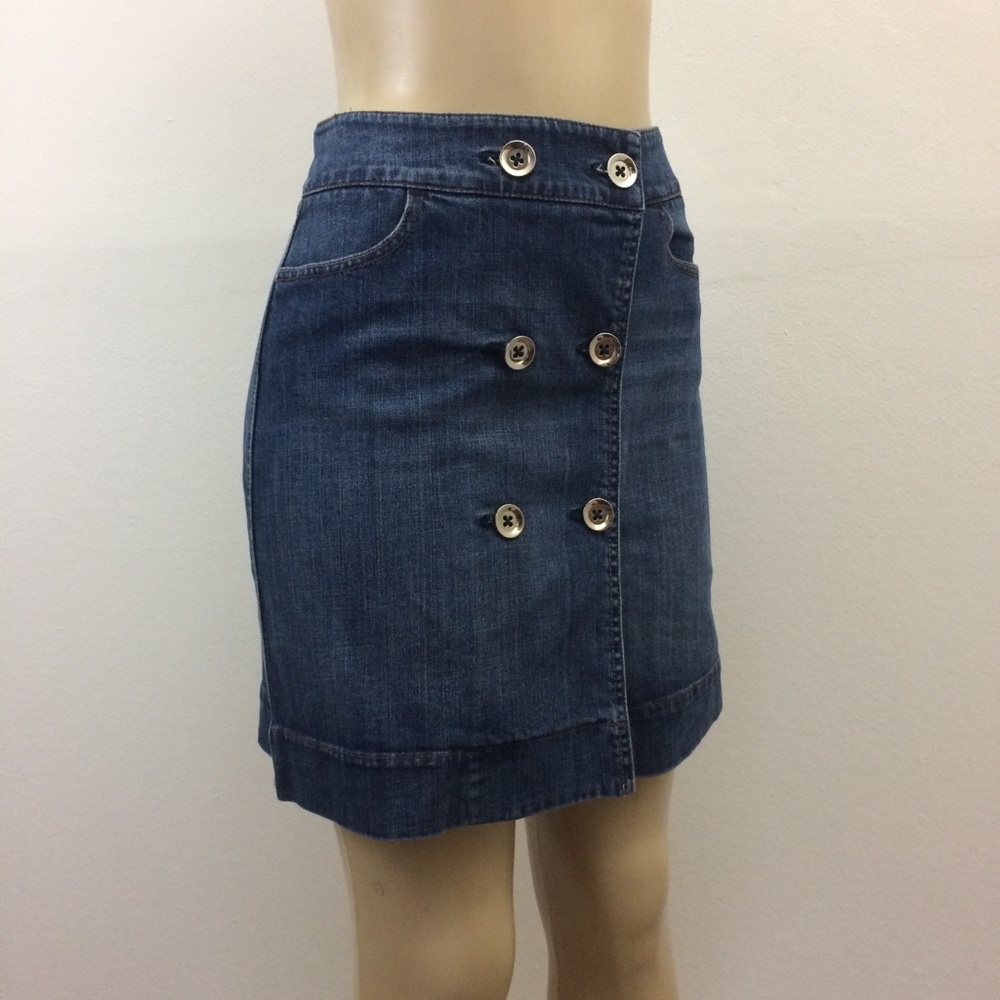 WHBM Jean Skirt Size 4 Blue Denim NWOT